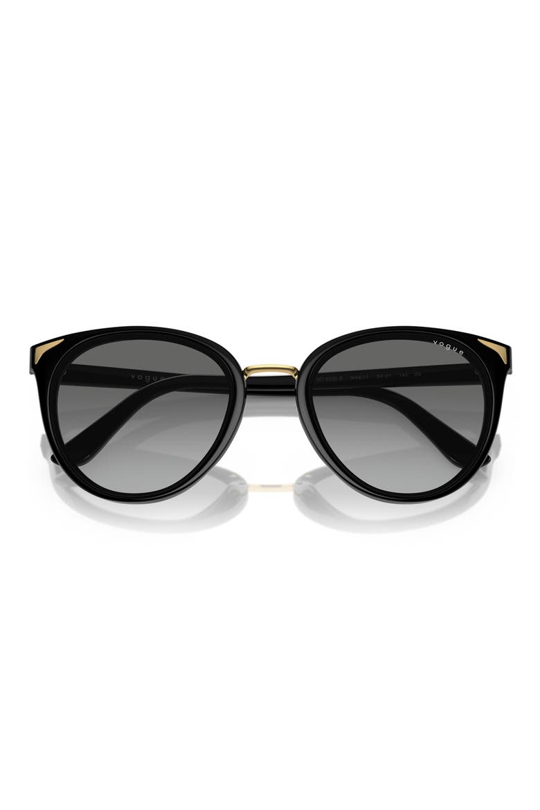VO5230S 54mm Gradient Butterfly Sunglasses, Alternate, color, BLACK / GREY GRADIENT