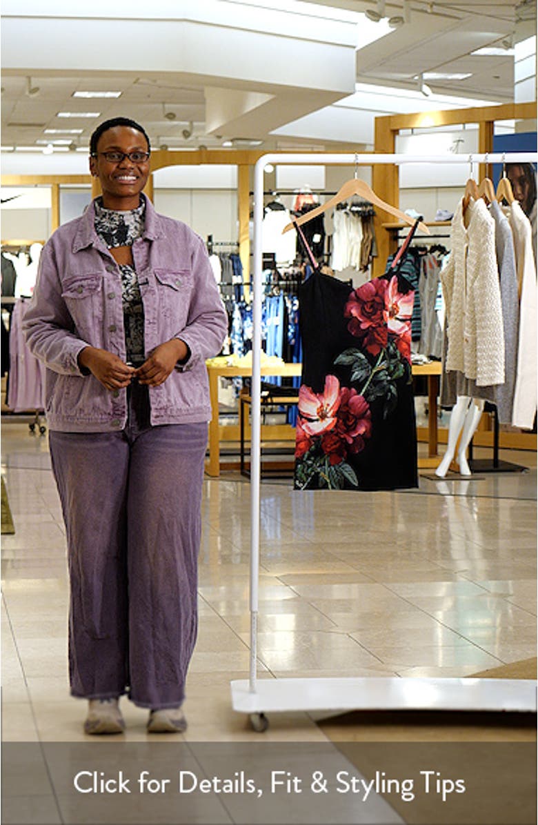 Nina Placed Floral Minidress, sales video thumbnail