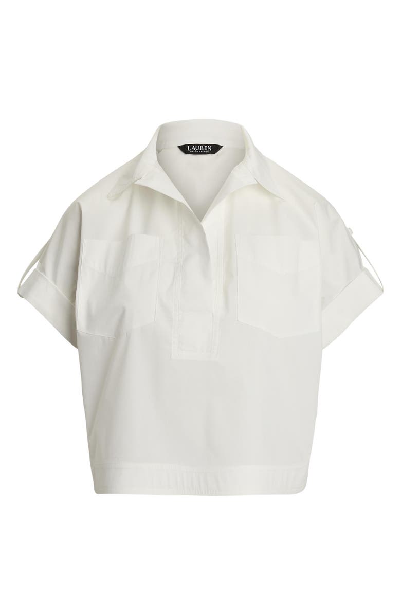 Lauren Ralph Lauren Cotton Blend Camp Shirt, Alternate, color,