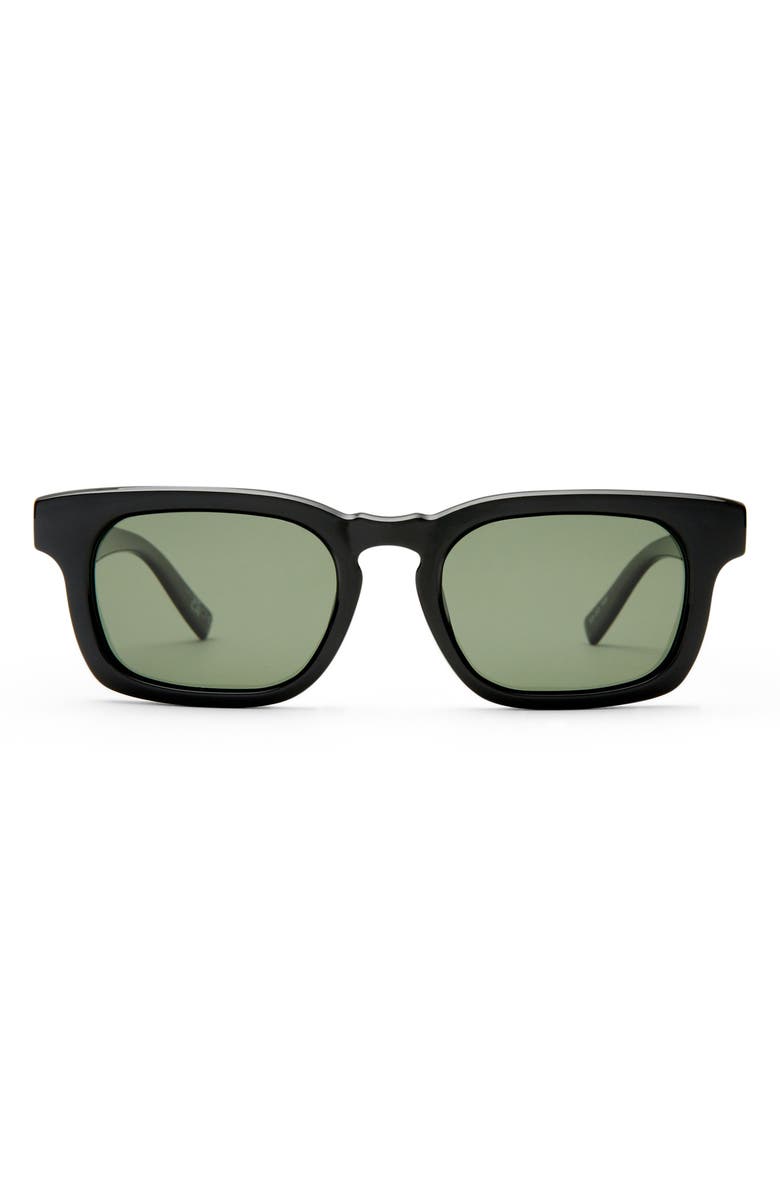Le Specs Iceman 52mm Polarized Square Sunglasses, Main, color, Black / Khaki Mono Polarized