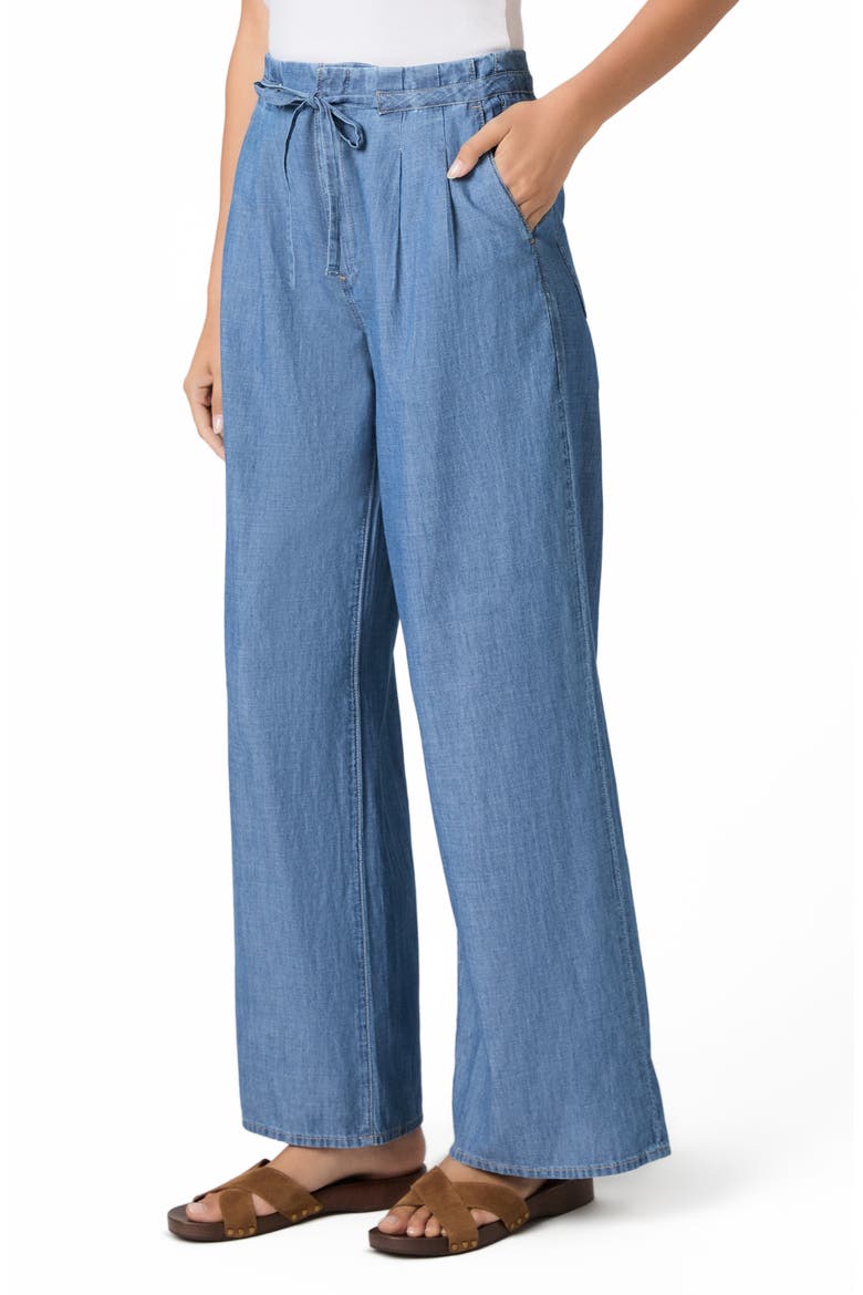 Ingrid Tie Waist Wide Leg Jeans, Alternate, color, AZUSA