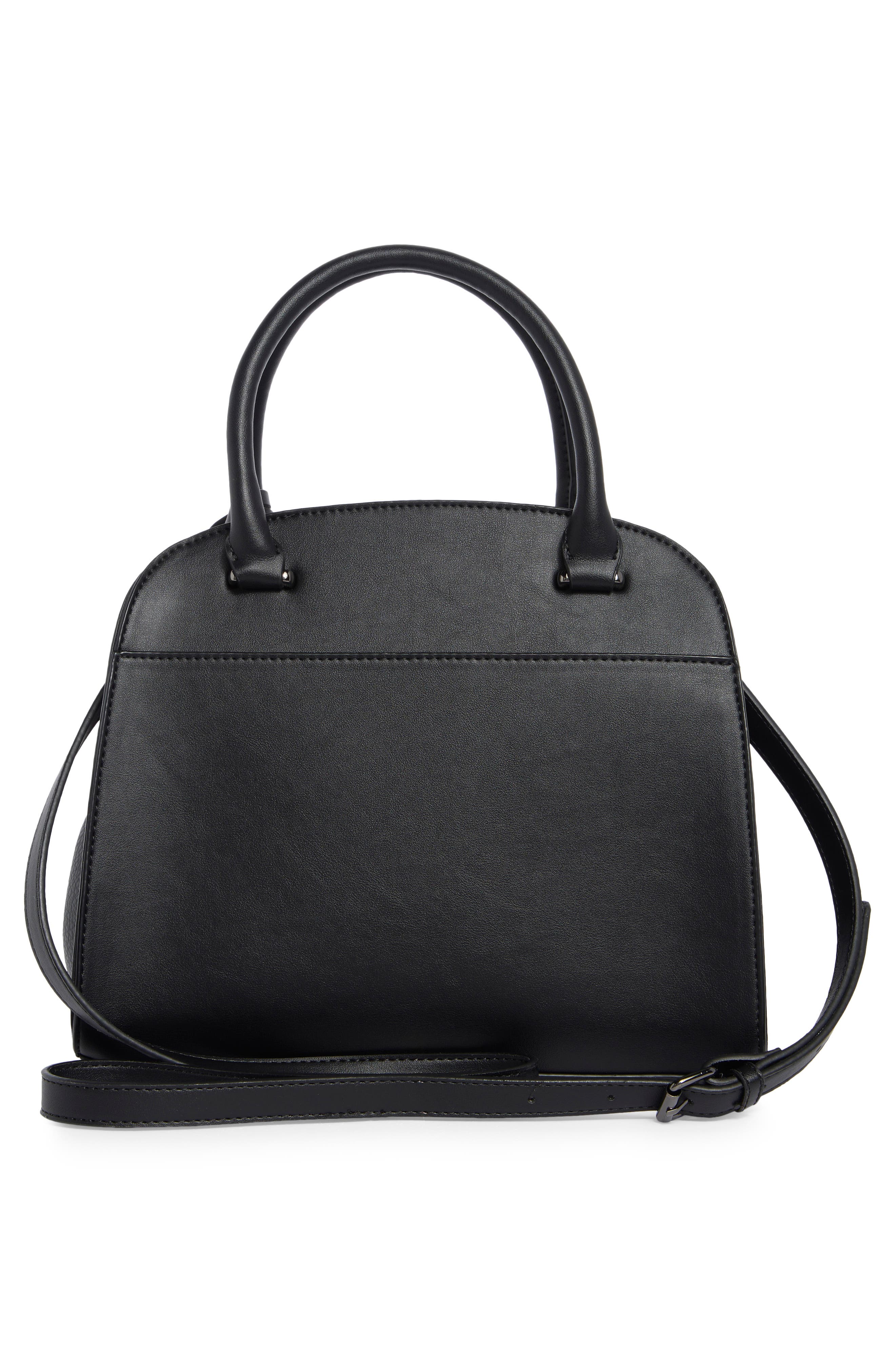 Steve Madden Donegal Satchel, Alternate, color, Black Pebble