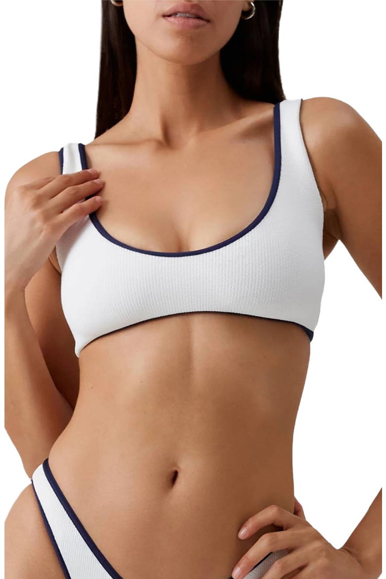 Vigo Bikini Top, Main, color, WHITE RIDGES/ NAVY