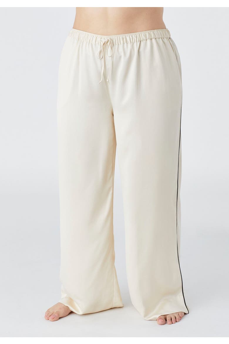 The Pajama Set Recycled Satin, Alternate, color, PEARL