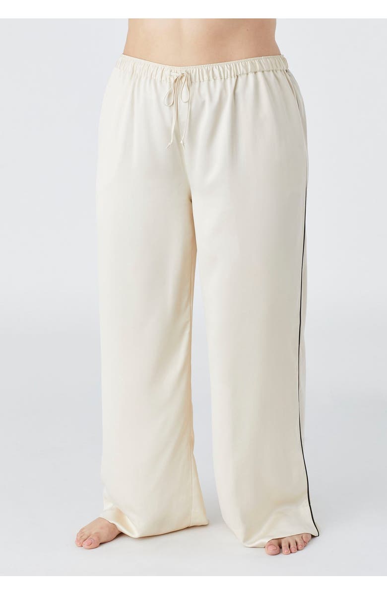 CUUP The Pajama Set Recycled Satin, Alternate, color, Pearl