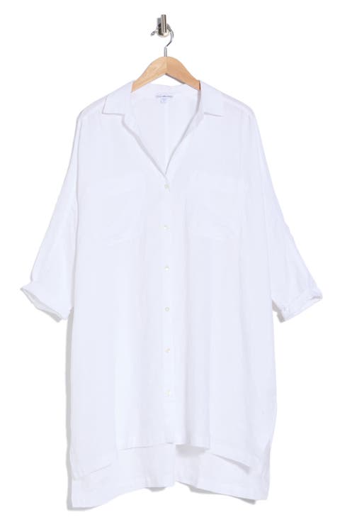 Long Sleeve Linen Shirtdress