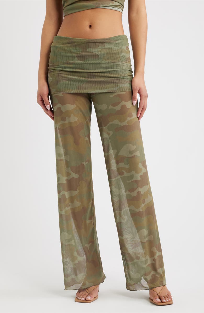 Bella Venice Addison Mesh Pants, Main, color, Camo