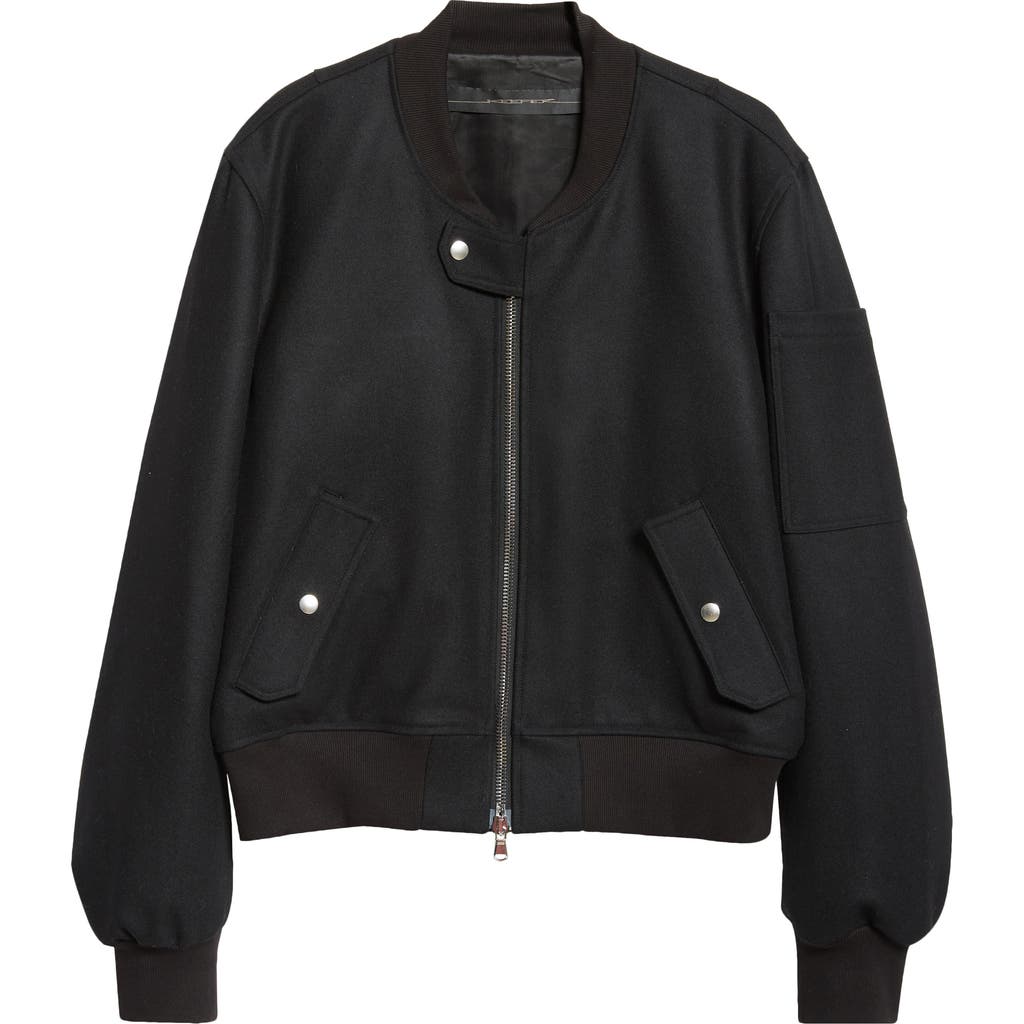 JKEEFER JKEEFER BREAKDOWN CARDED WOOL & CASHMERE BLEND BOMBER JACKET