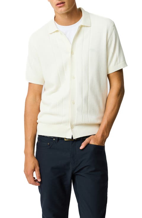 Cobb River Short Sleeve Knit Button-Up Shirt