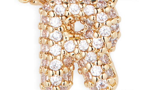 Bp. Pavé Crystal Initial Necklace In Gold