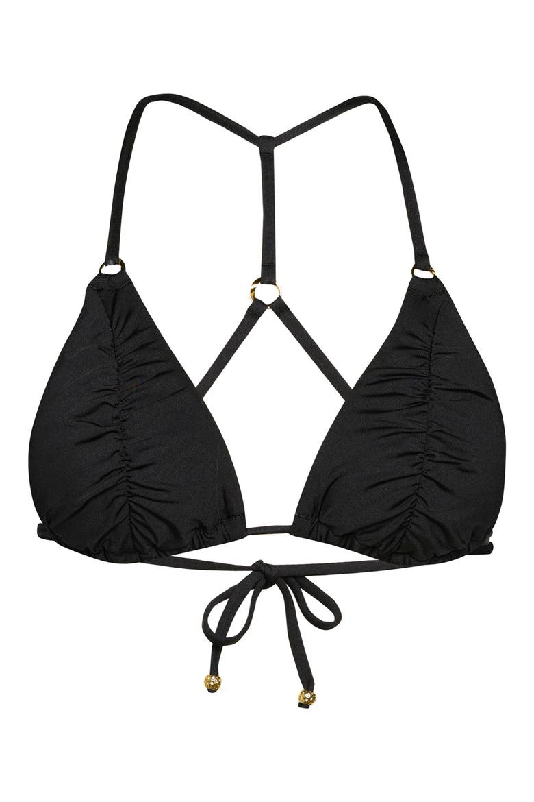 Triangle Slider Bikini Top, Alternate, color, BLACK