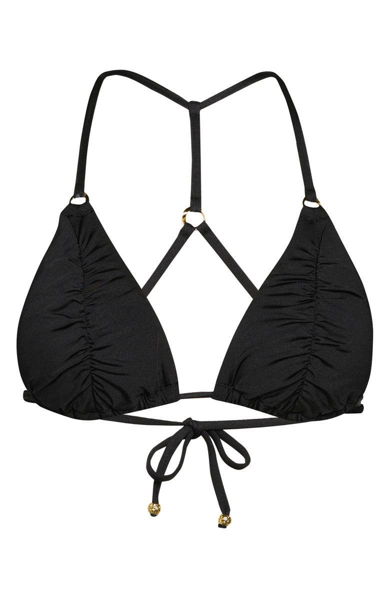 Sunshine 79 Triangle Slider Bikini Top, Alternate, color, Black
