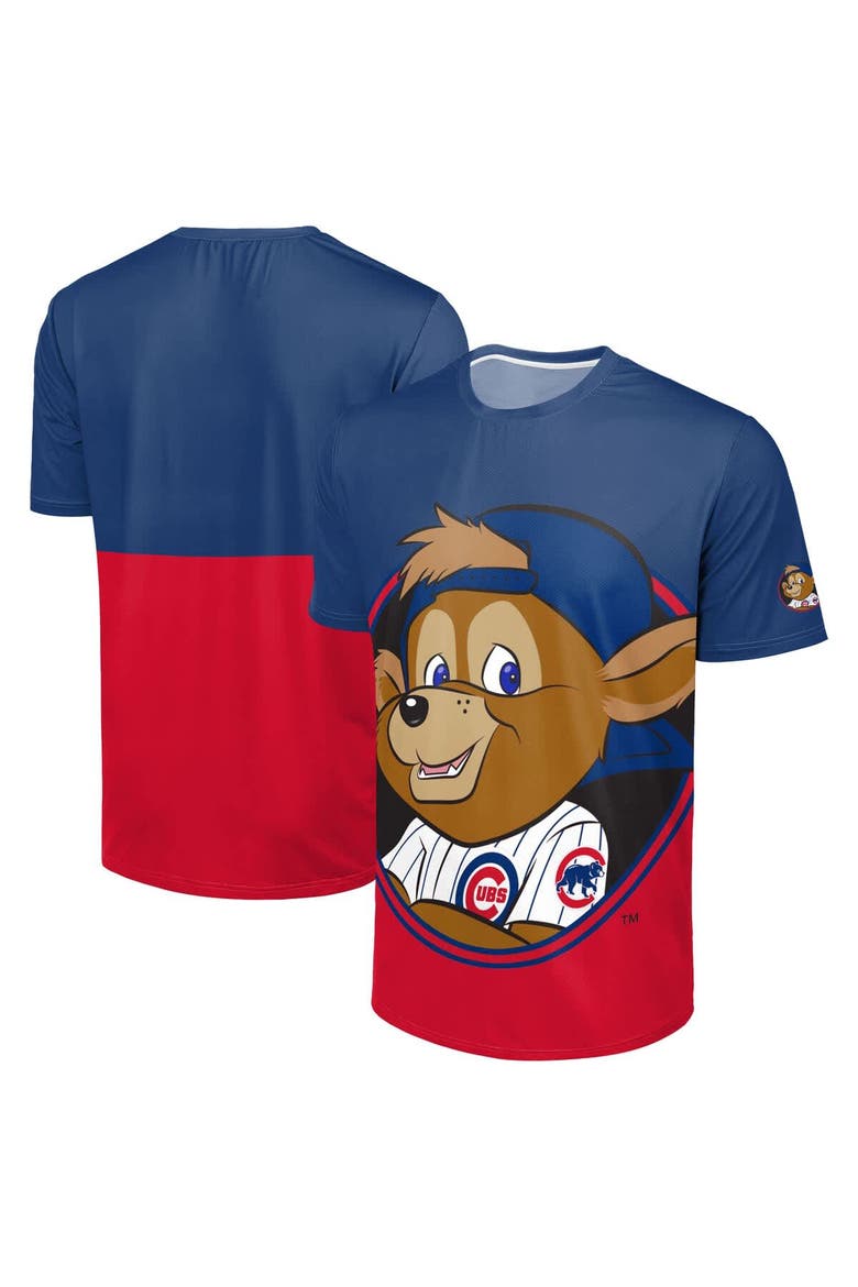 Men's FOCO Royal/Red Chicago Cubs Big Logo Mascot T-Shirt, Main, color, Royal