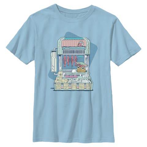 Boy's Star Wars The Mandalorian and Grogu The Child Street Stall  Graphic T-Shirt