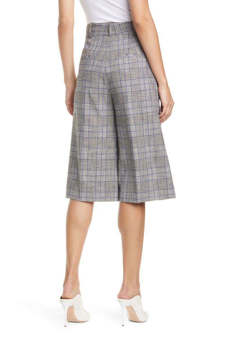 Fernanda Plaid Culottes, Alternate, color, GREY