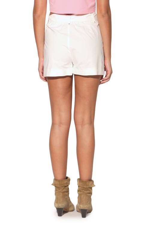 WALTER BAKER WALTER BAKER MARCOS TIE WAIST COTTON CARGO SHORTS 