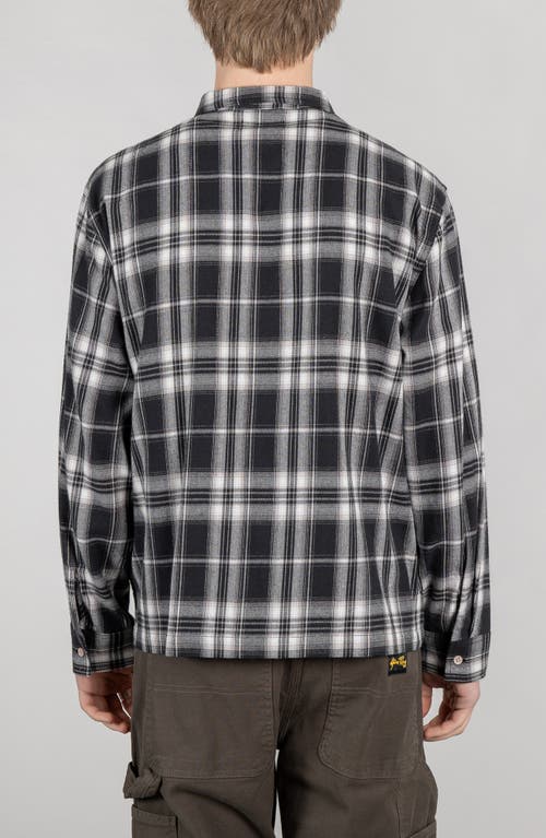 STAN RAY STAN RAY PLAID ZIP-UP SHIRT