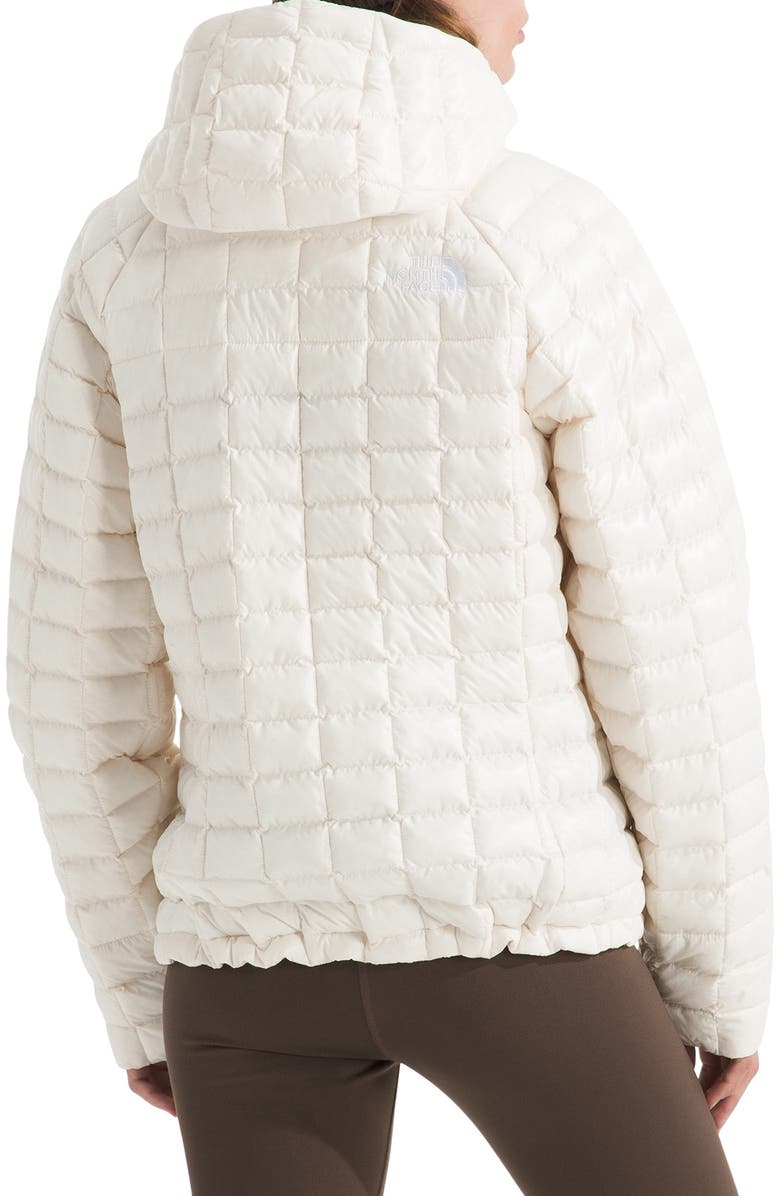The North Face Thermoball Hooded Jacket, Alternate, color, White Dune