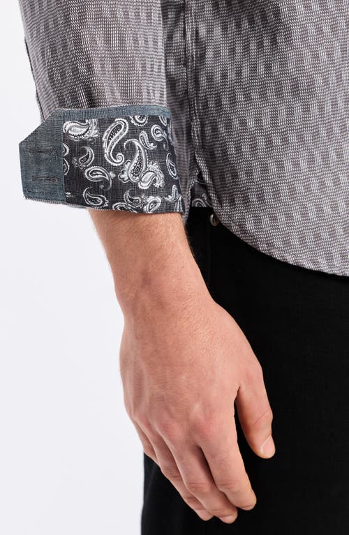 Robert Graham Akron Stretch Cotton Button-up Shirt In Gray
