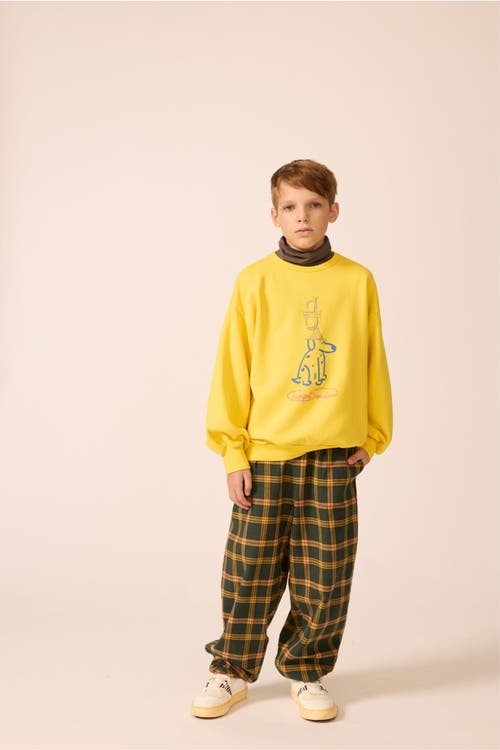 The Sunday Collective Organic Weekend Sweatshirt In Yellow