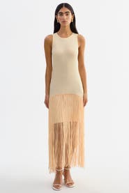 LAMARQUE Adelita | Shimmery Rib Knit Maxi Dress
