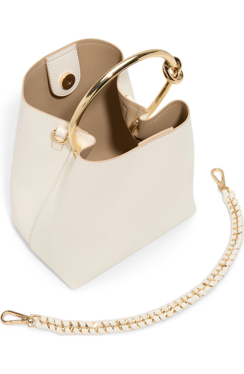 ALDO Bienkaax Faux Leather Bucket Bag, Alternate, color, Bone