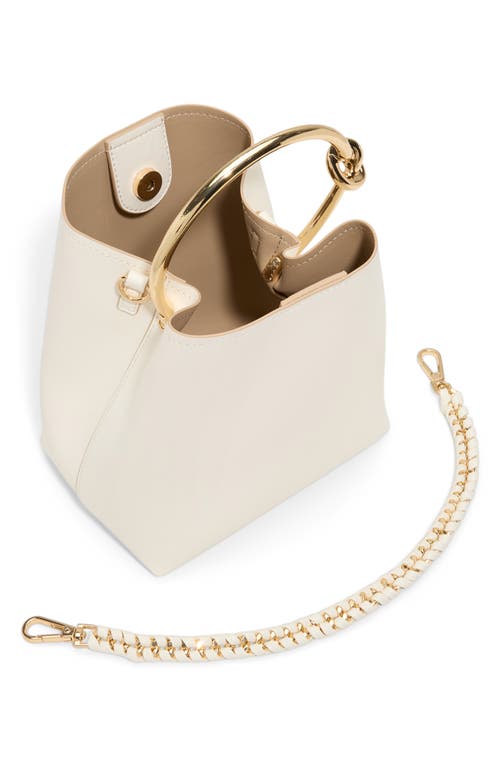 Aldo Bienkaax Faux Leather Bucket Bag In White