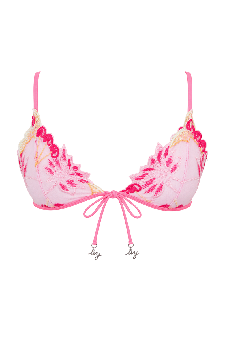 Aster Cherry Bikini Top, Main, color, Cherry