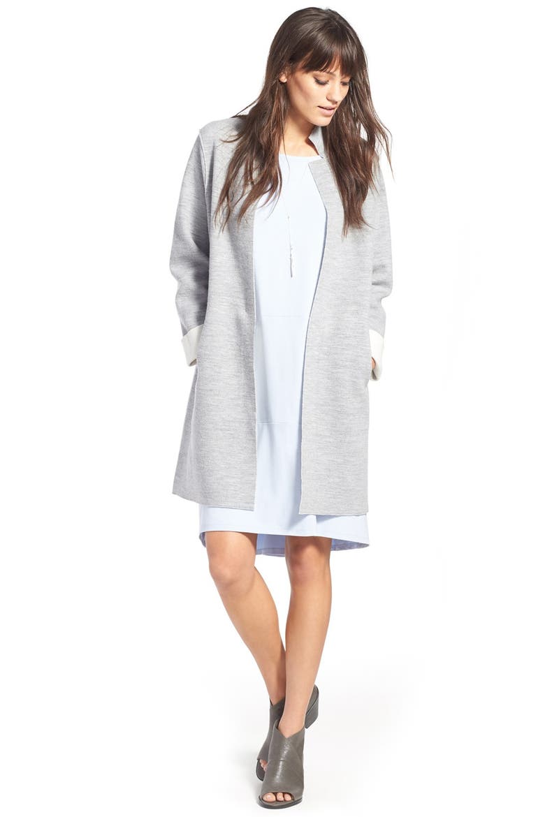 Bateau Neck Cap Sleeve Dress, Alternate, color, WATER