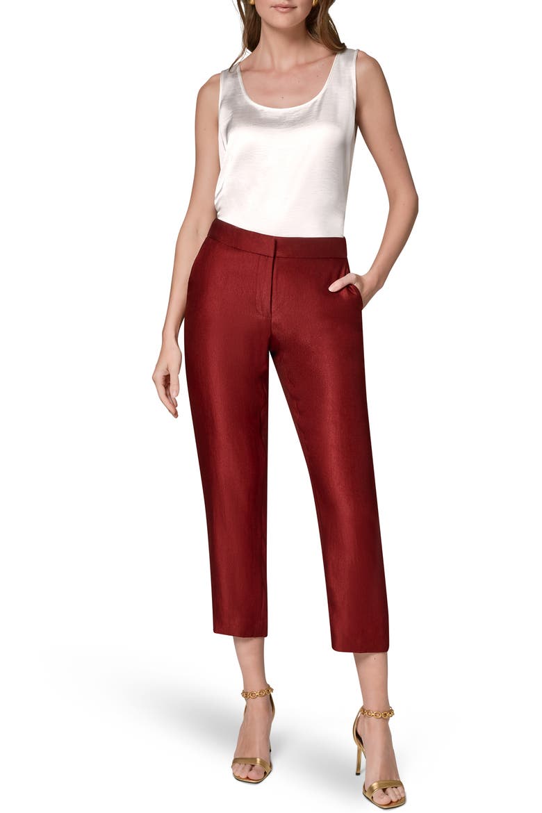 Slim Leg Ankle Pants, Alternate, color, SUNBAKED