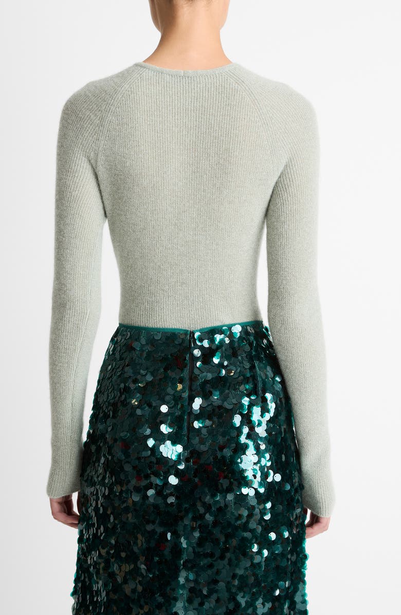 Vince Metallic Sweater, Alternate, color, Light Aloe Stone Metallic