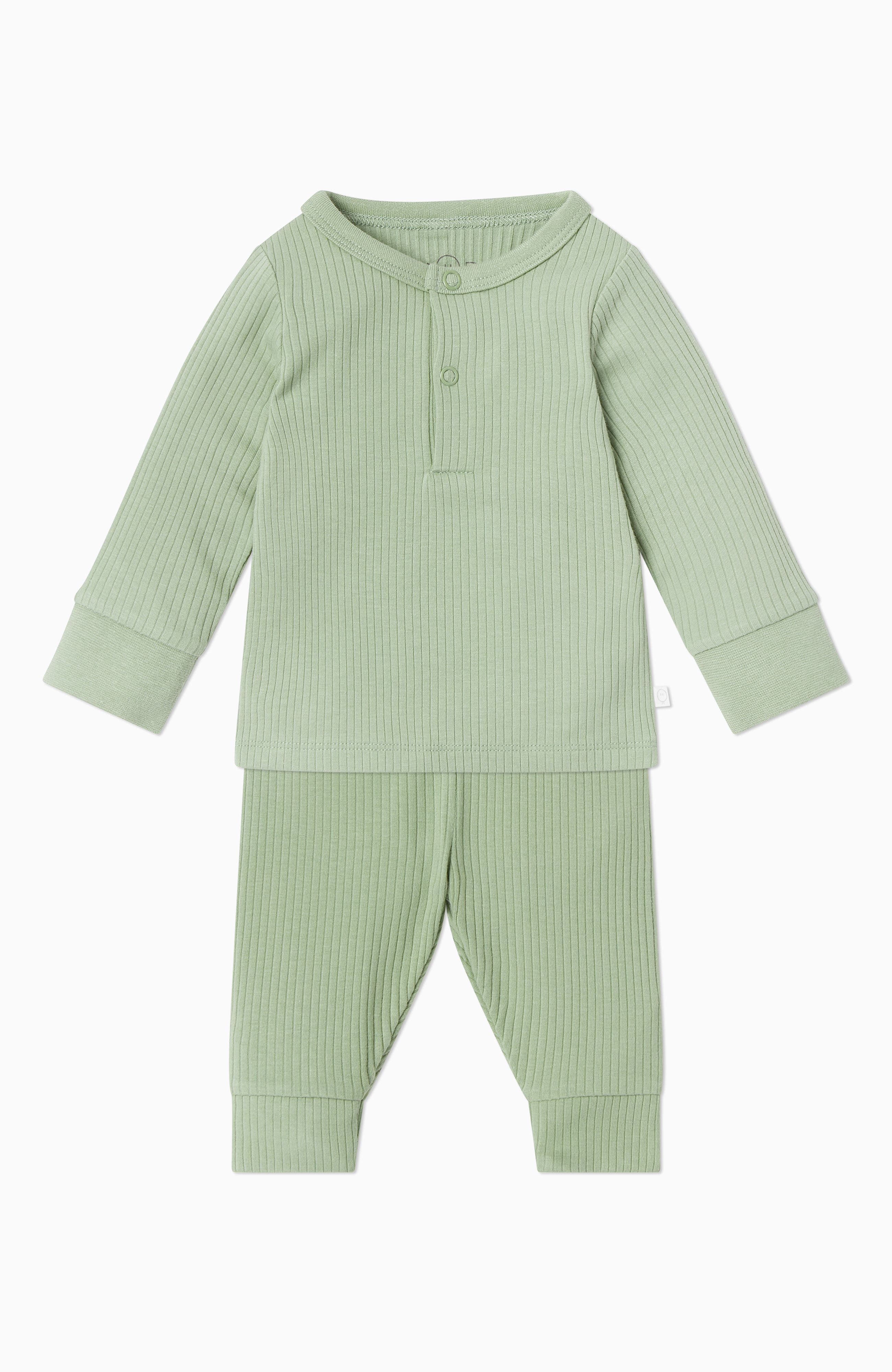 Mori Ribbed Pyjamas In Green
