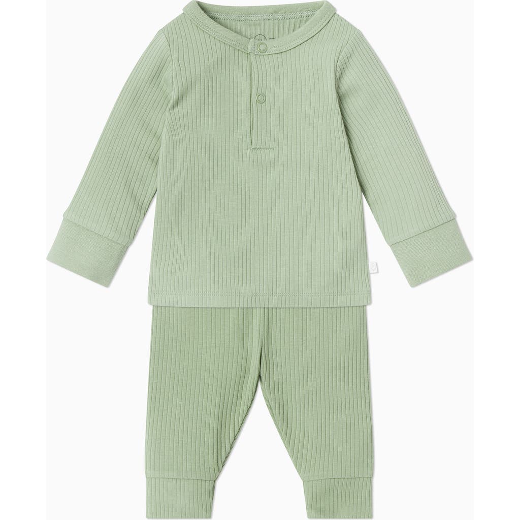 Mori Ribbed Pyjamas In Green