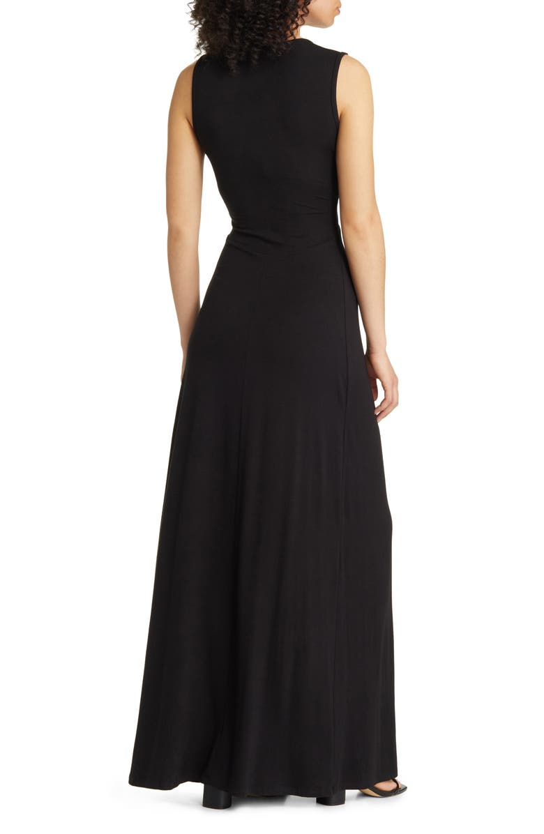 dark brown maxi dress with sleeves ASTR the Label Long Sleeve Lace A-Line Maxi Dress in Midnight Charcoal at Nordstrom, Size X-Small