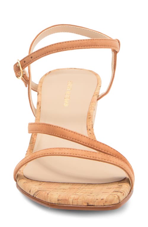 Stuart Weitzman Oasis 50 Wedge Sandal In Nougat