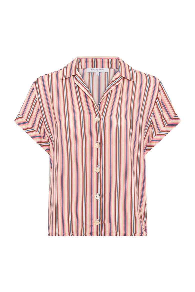 Cindya Striped Shirt, Alternate, color, Multi-colored