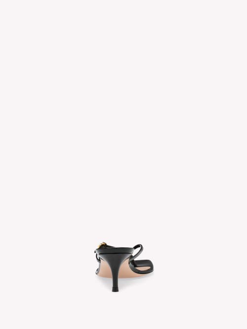 Gianvito Rossi Leather Buckle Thong Sandals In Black