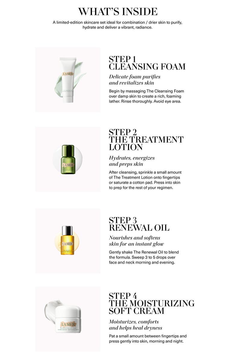 La Mer ravel Size Soft Cream Set $182 Value, Alternate, color, 