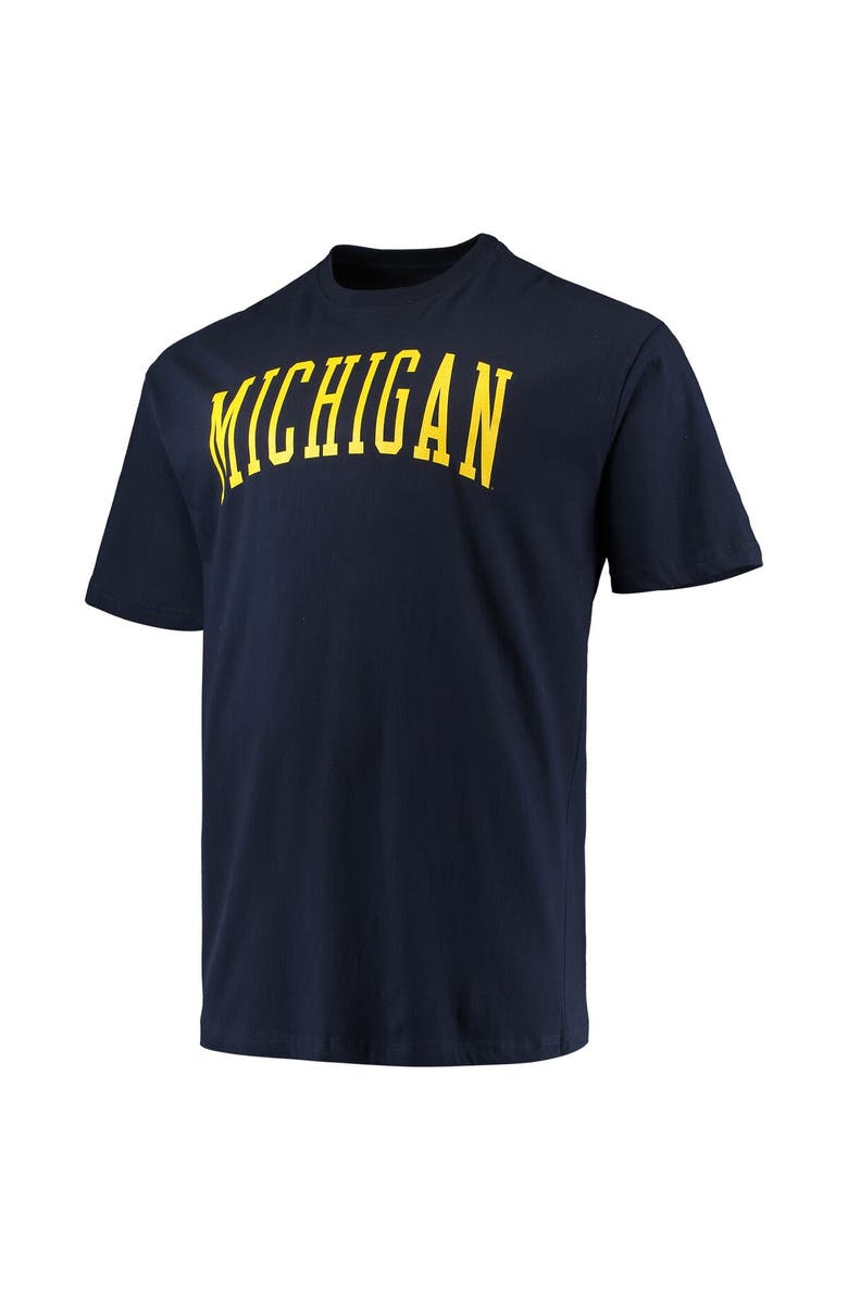 Champion Men's Champion Navy Michigan Wolverines Big & Tall Arch Team Logo T-Shirt, Alternate, color, Navy
