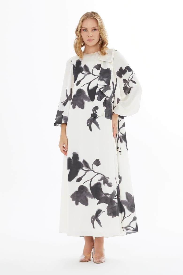 Ruffled Dress with Back Button Closure, Alternate, color, Black