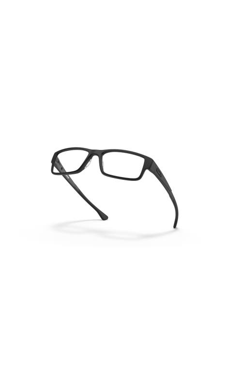 Oakley 57mm Rectangle Optical Glasses In Black