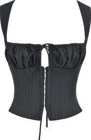 Mistress Rocks Pinstripe Corset