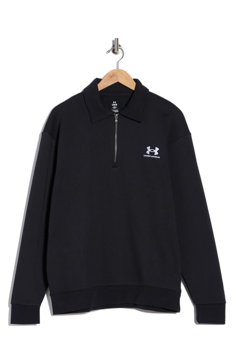 Under Armour Icon Fleece Quarter Zip Sweatshirt, Main, color, Black