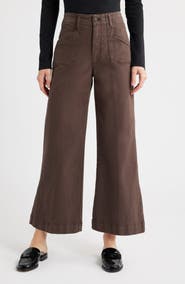 PAIGE Anessa High Waist Ankle Wide Leg Utility Pants