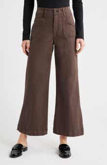 PAIGE Anessa High Waist Ankle Wide Leg Utility Pants