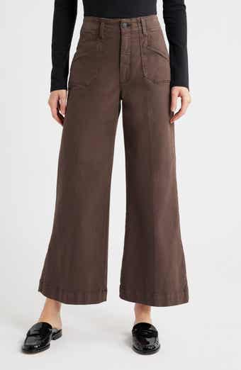 PAIGE Anessa High Waist Ankle Wide Leg Utility Pants