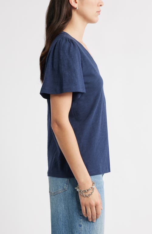 Caslonr Caslon(r) Bell Sleeve V-neck T-shirt In Blue