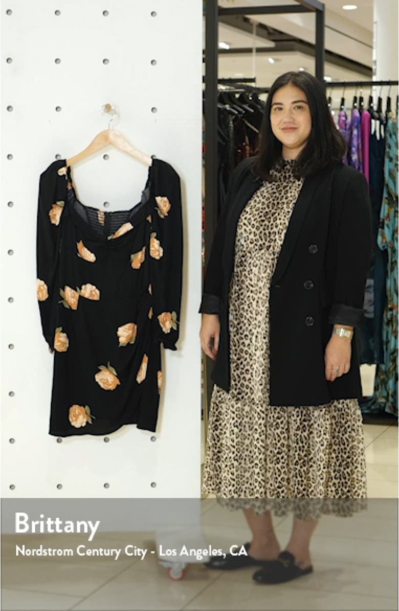 Amala Floral Minidress, sales video thumbnail