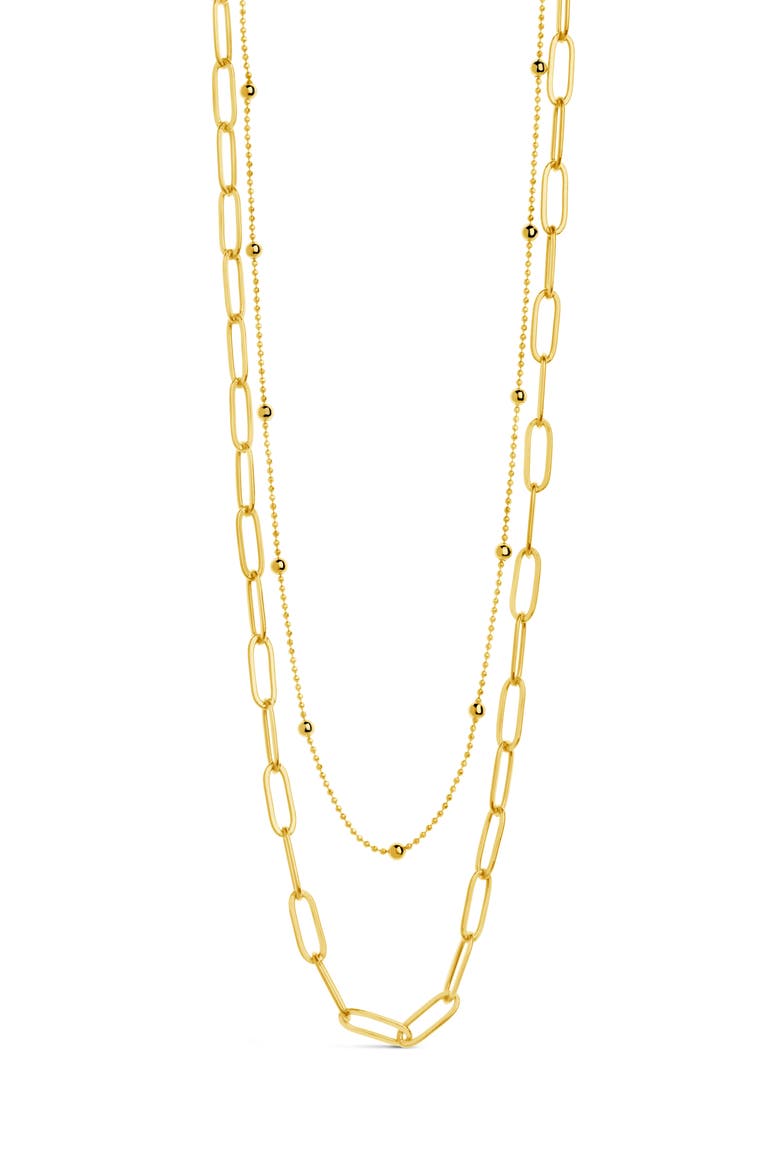 Leah Layered Chain Necklace, Alternate, color, GOLD