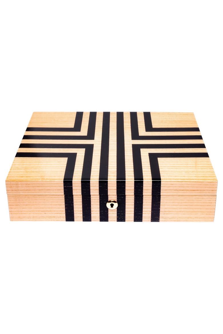 LABYRINTH TEN WATCH BOX, Alternate, color, Beige